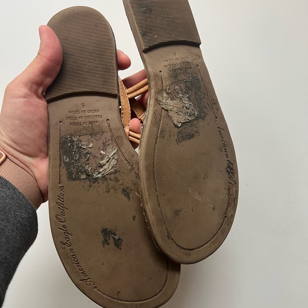 Tan AE Sandals - Picture 3 of 6